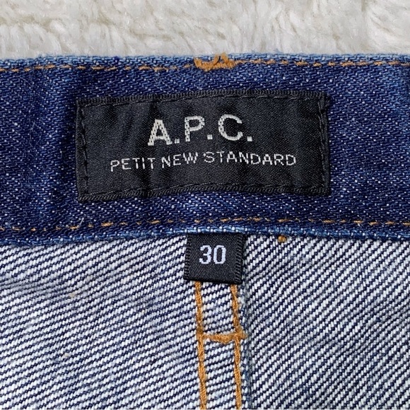 A.P.C. Women's Blue 100% Cotton Straight Denim Jeans Size 30 x 30.5” - Picture 14 of 15